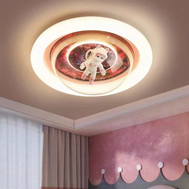 Astronaut Nebula Luna Ceiling Light Dimmable Flush Mount Galaxy