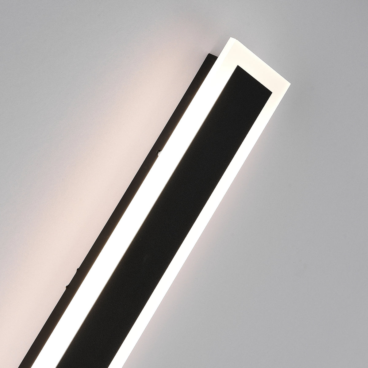 LED Matte Black Finish Linear Outdoor Wall Light