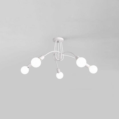 Metal Linear NovaLine Ceiling Curve Light For Living And Dining Rooms