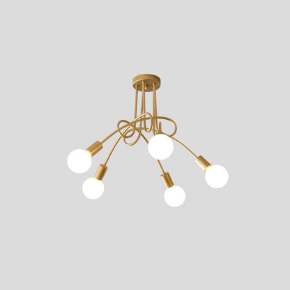Metal Linear NovaLine Ceiling Curve Light For Living And Dining Rooms