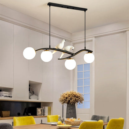 Dual Color Finish Bird Pendant Light With Ambient Glow