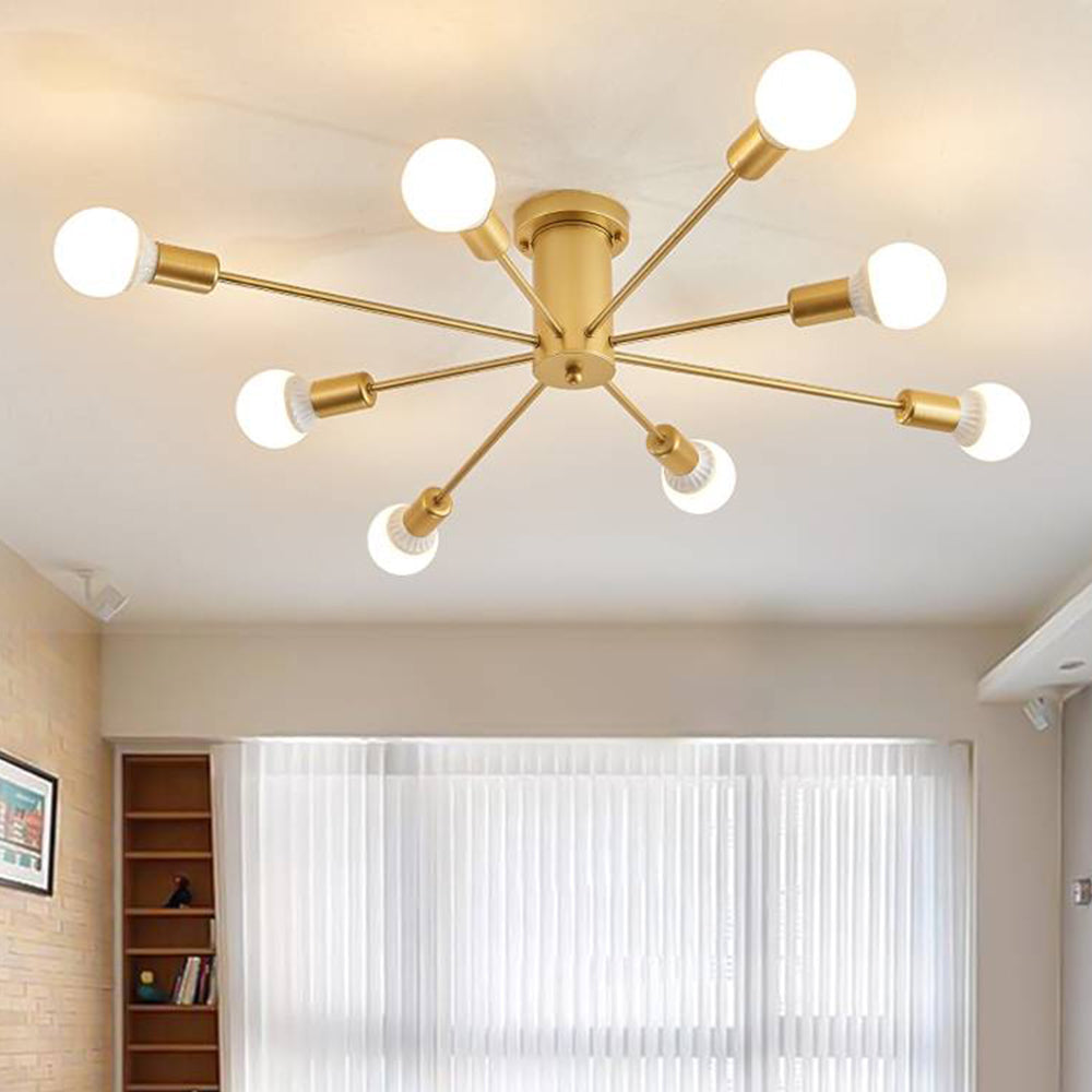 Dimmable Multi Head LED Flush Mount Ceiling Light 6 8 10 Heads