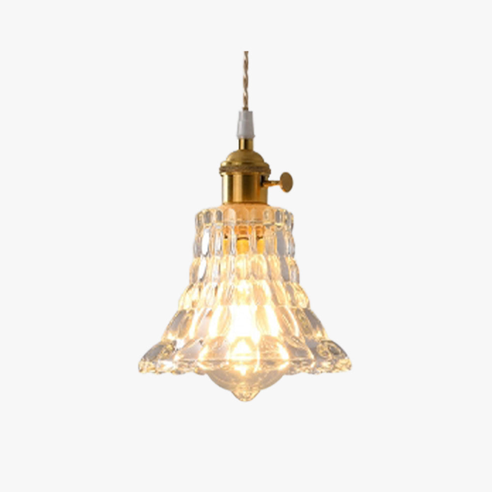 Timeless Elegance Art Deco Brass Glass Pendant Light