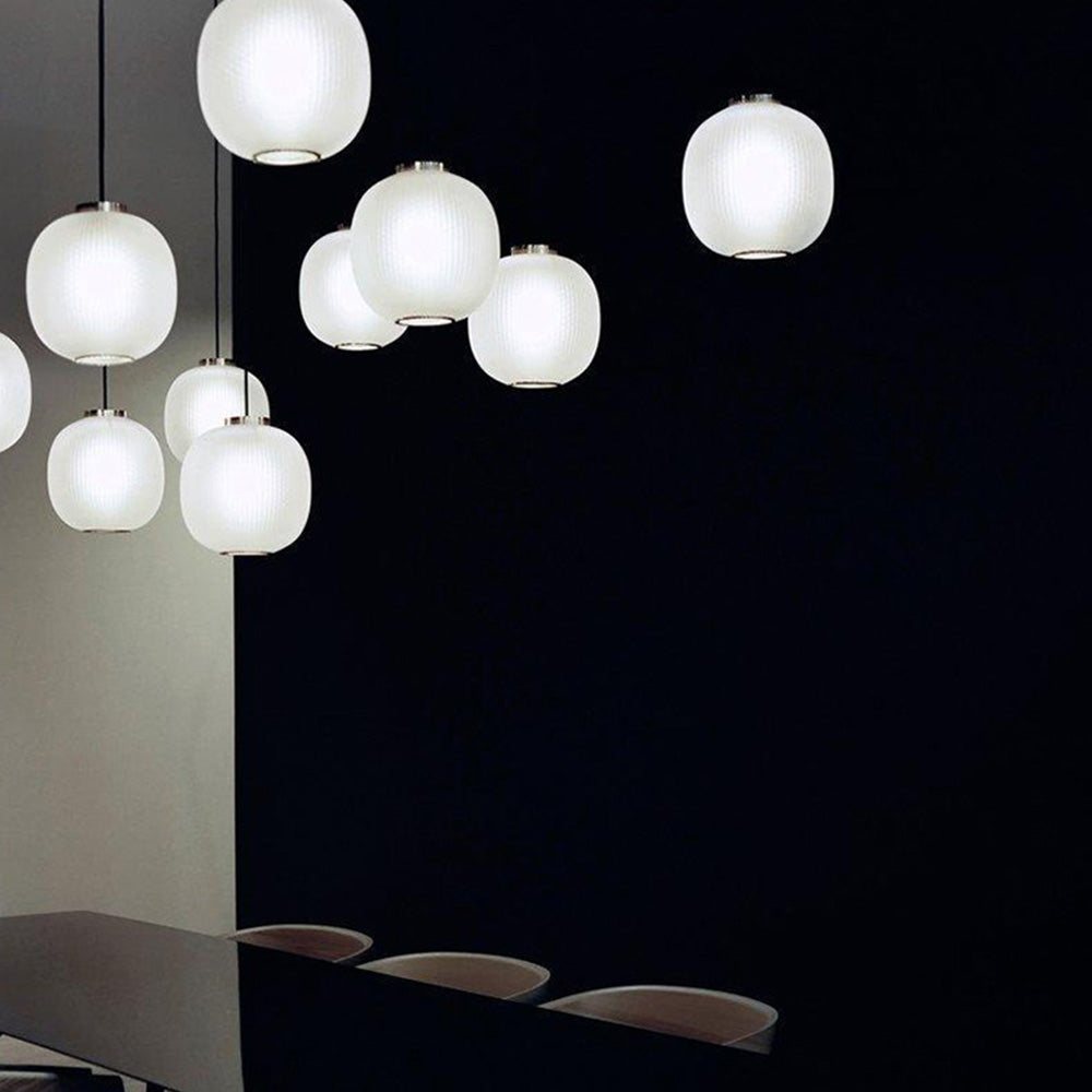 Pendant Light For Warm Ambience Frosted Glass Cylinder