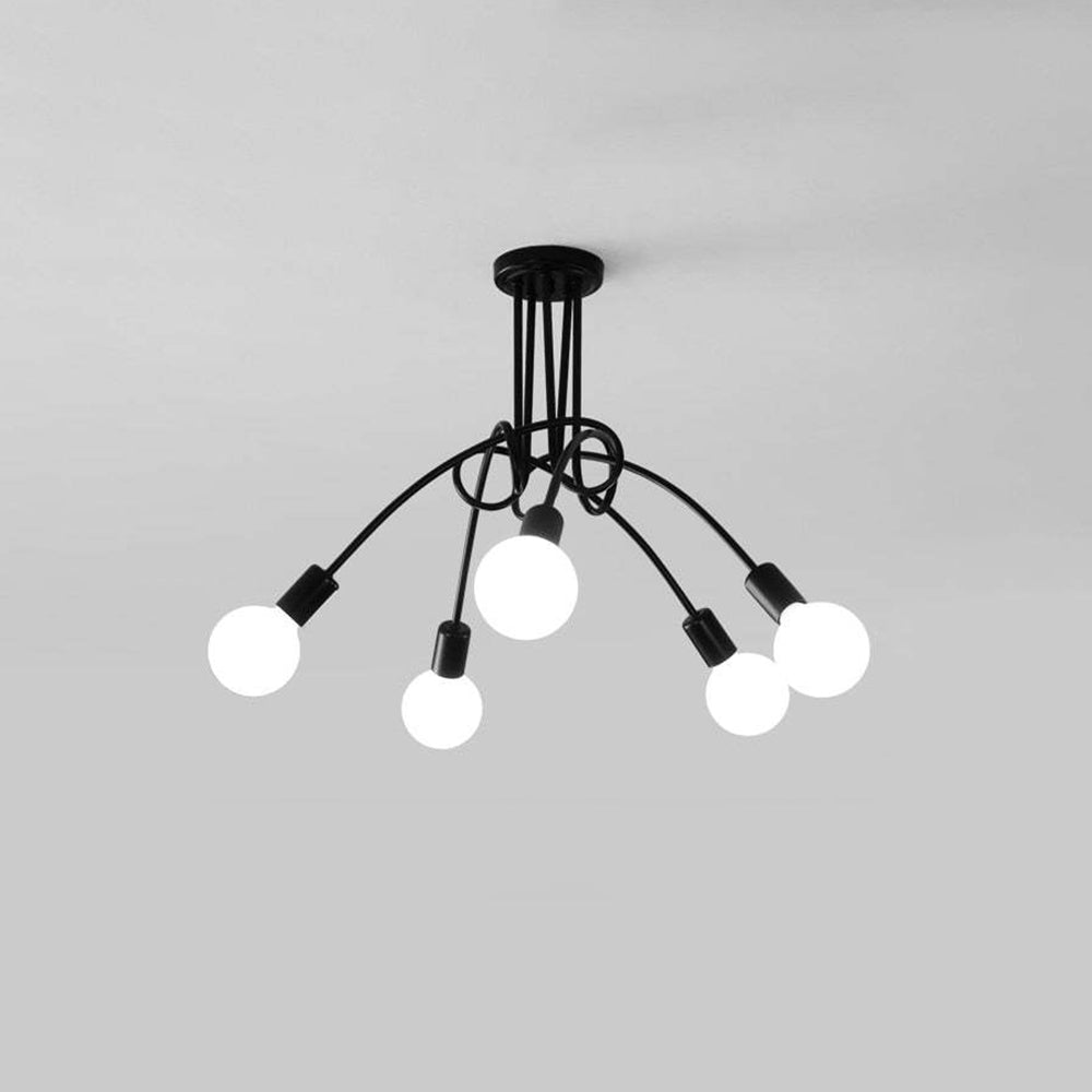 Metal Linear NovaLine Ceiling Curve Light For Living And Dining Rooms
