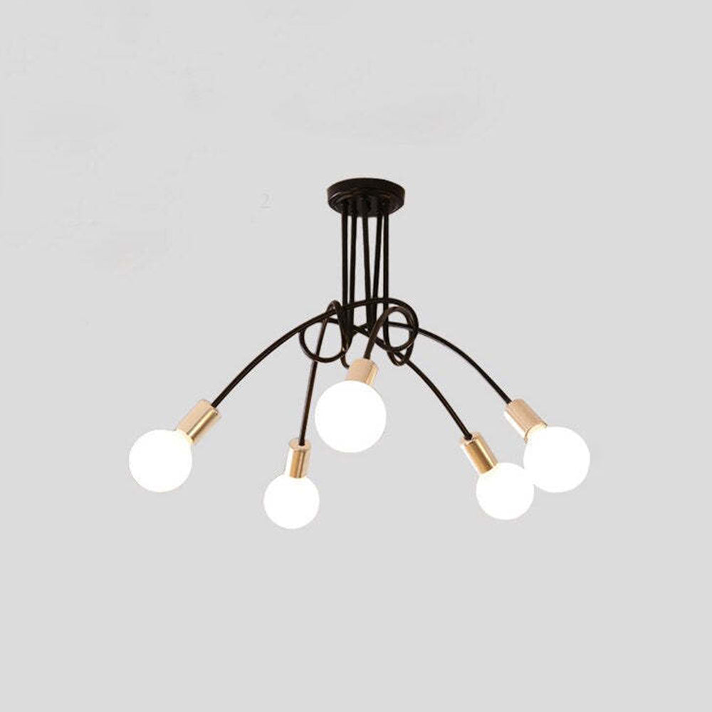 Metal Linear NovaLine Ceiling Curve Light For Living And Dining Rooms