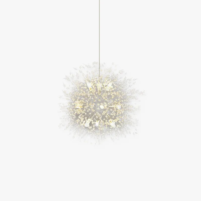 Gold Chrome Elegant Dandelion Pendant Light