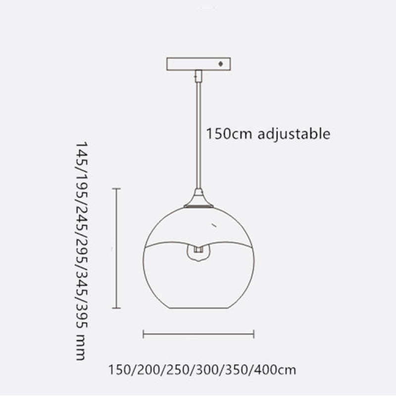 Gentle Gradient Glow Frosted Balloon Pendant Light
