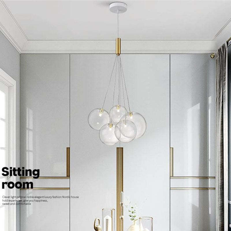 Pendant Light For Ambient LED Glow Glass Globe