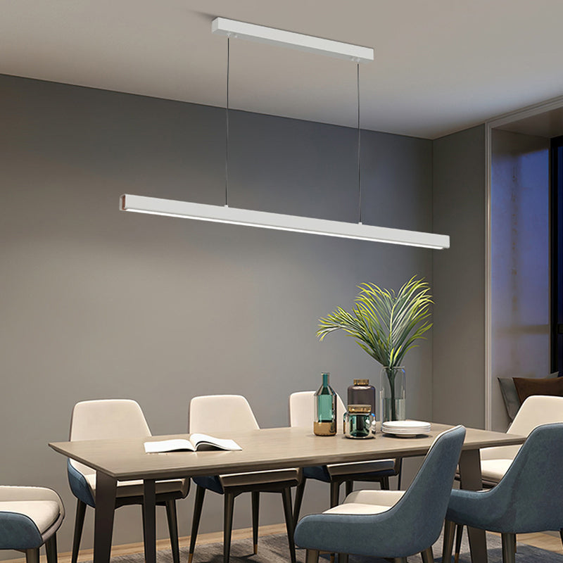 Pendant Light Linear Monochrome Dimmable For Room Dining