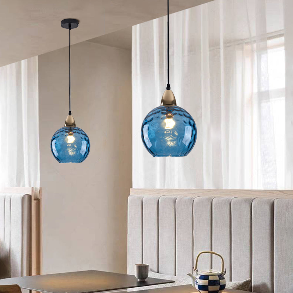 Water Ripple Effect Glass Pendant Light
