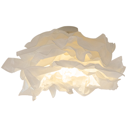 Flush Mount Floral Ceiling Paper Light For Bedroom And Study