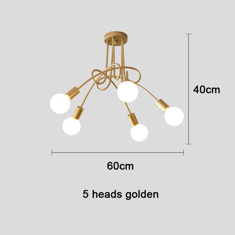 Metal Linear NovaLine Ceiling Curve Light For Living And Dining Rooms