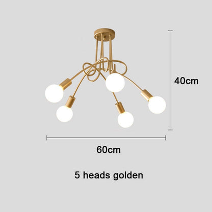 Metal Linear NovaLine Ceiling Curve Light For Living And Dining Rooms