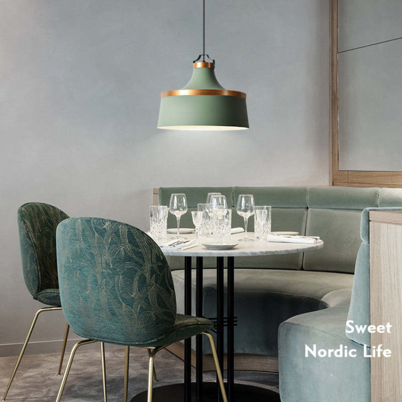 Modern Colorful Pendant Light Metal Shade
