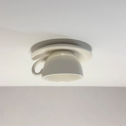 Bedroom And Living Rooms Flush Ceramic Ceiling Light Luna