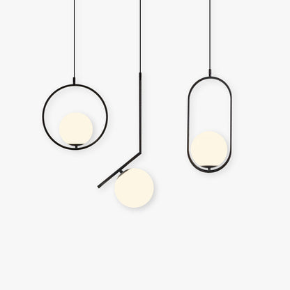 Glass And Metal Globe Pendant Light For Ambience Arisha