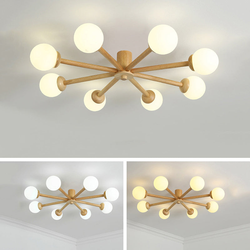 LED Ceiling Light With E27 Base NovaGlow Six Or Eight Head