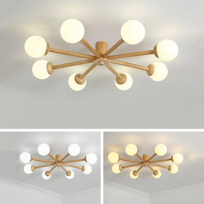 LED Ceiling Light With E27 Base NovaGlow Six Or Eight Head