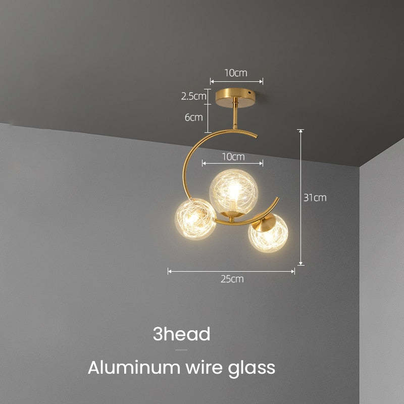 Timeless Style Glass Globe Pendant Light