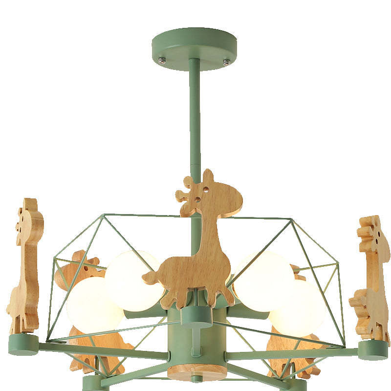 Ceiling Mount Flush LED Giraffe Motif Light