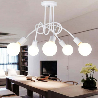 Metal Linear NovaLine Ceiling Curve Light For Living And Dining Rooms