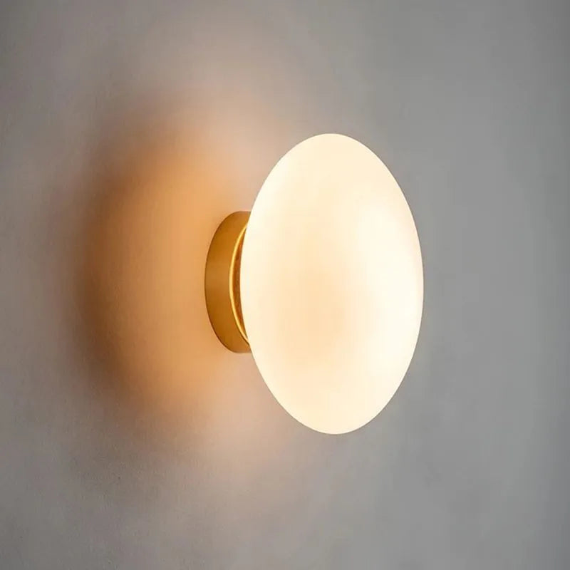 Warm White Glass Metal Dimmable LED Globe Shape Vanity Wall Light