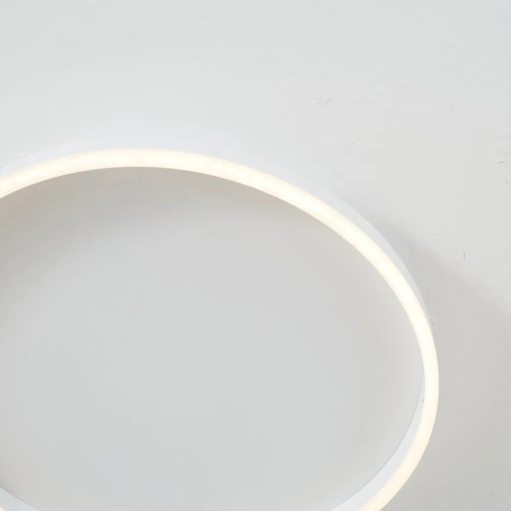 Black Gold Or White Sleek Circular Flush Mount Ceiling Light