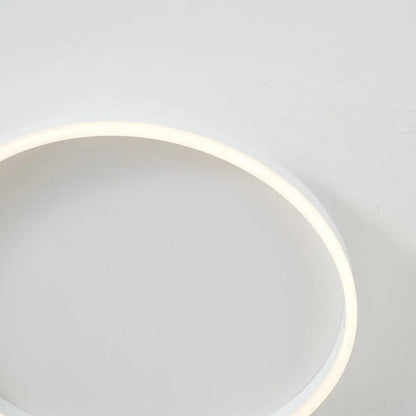 Black Gold Or White Sleek Circular Flush Mount Ceiling Light