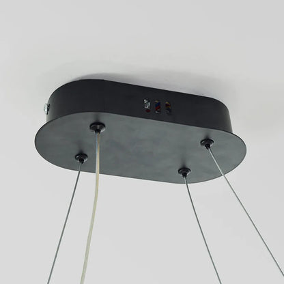Minimalist Oval Pendant Light Featuring Warm Glow