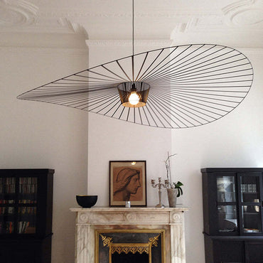 Warm Ambient Glow Floral Fabric Pendant Light