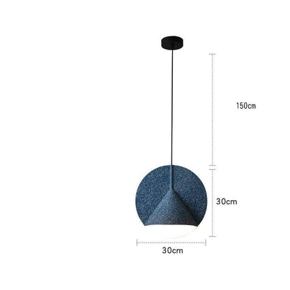 Pendant Light With Even Illumination Terrazzo Resin
