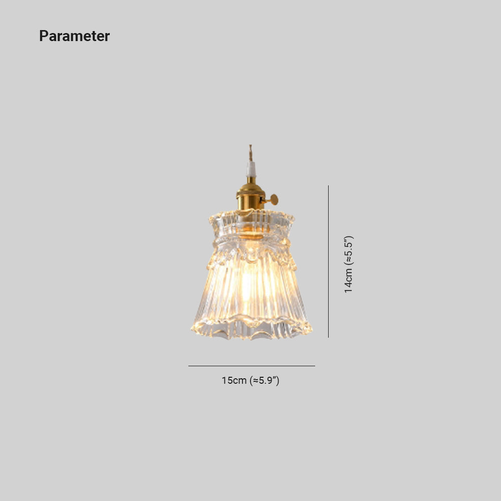 Timeless Elegance Art Deco Brass Glass Pendant Light