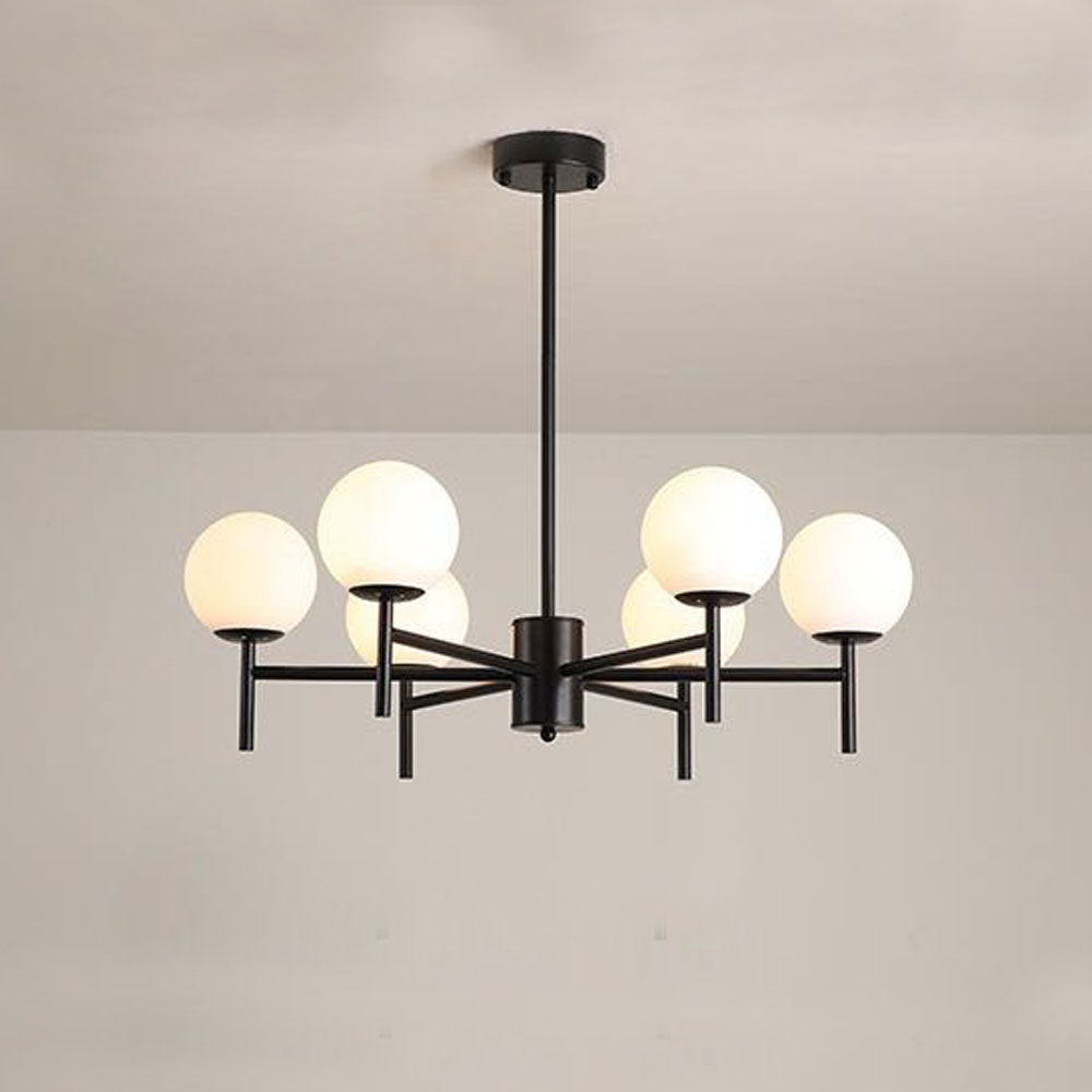 Pendant Glass Globe Light Elegant With Warm Glow