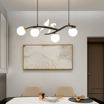 Dual Color Finish Bird Pendant Light With Ambient Glow