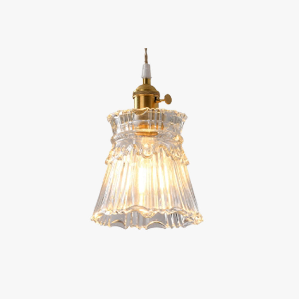 Timeless Elegance Art Deco Brass Glass Pendant Light