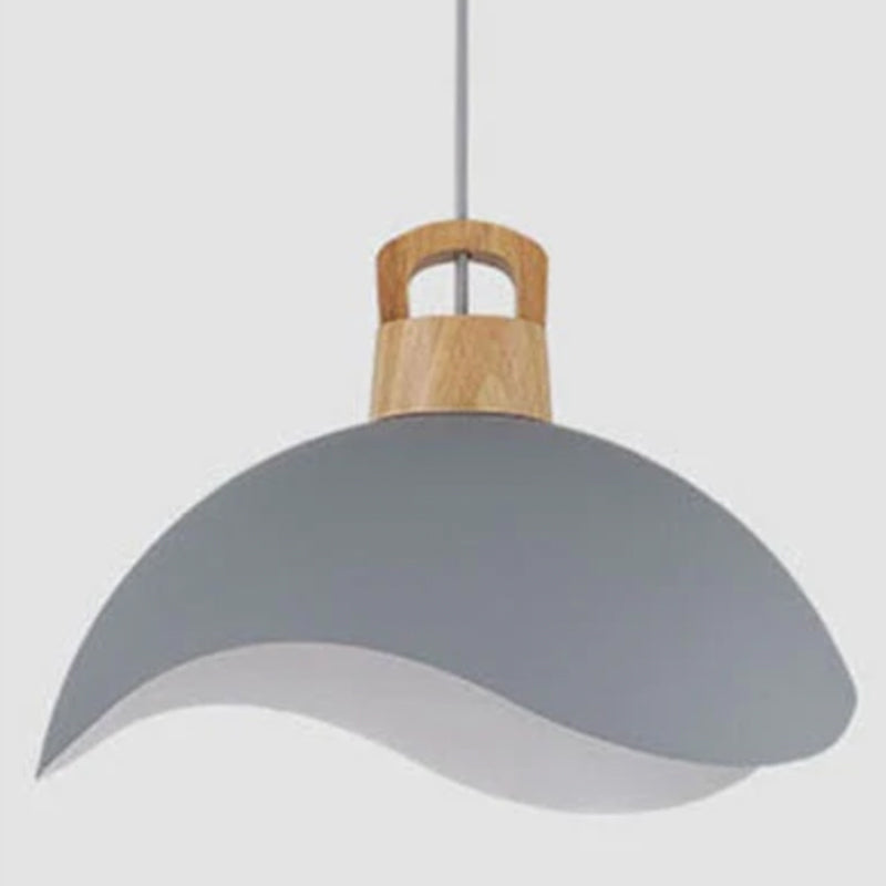 Ambient Glow Premium Metal And Wood Pendant Light
