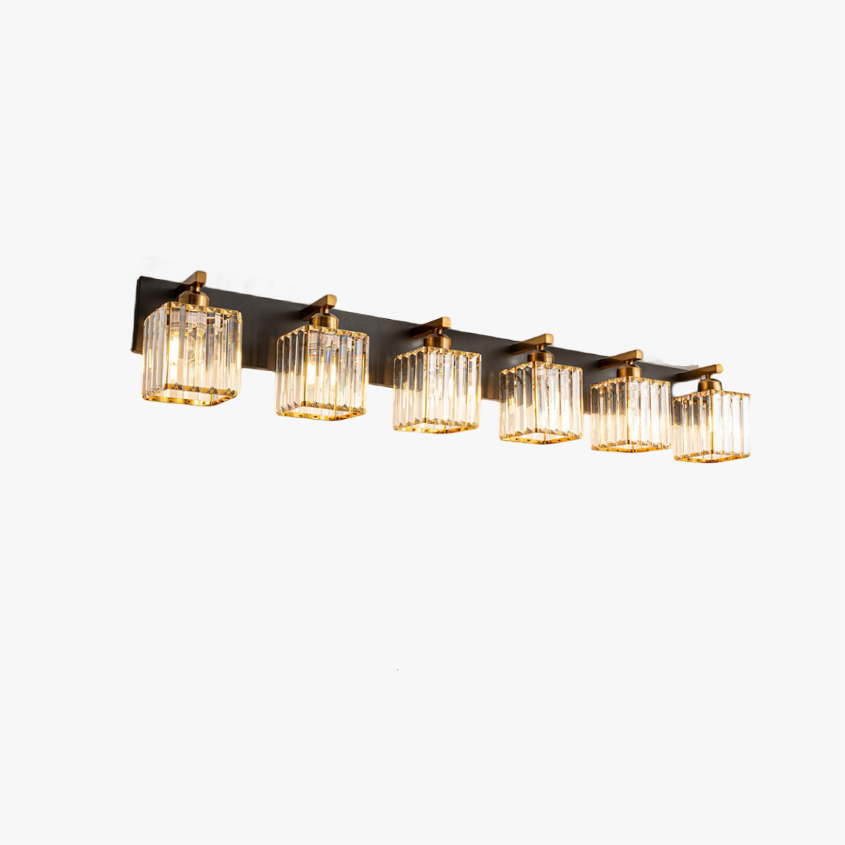 Metal And Crystal Gold Vintage LED Wall Lamp For Mirror