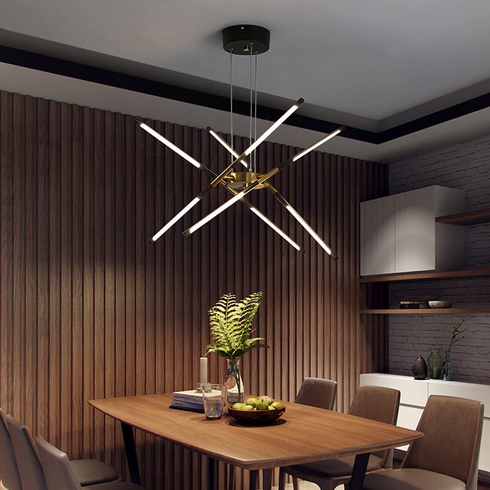 Architectural Bar Design Black Gold Pendant Light