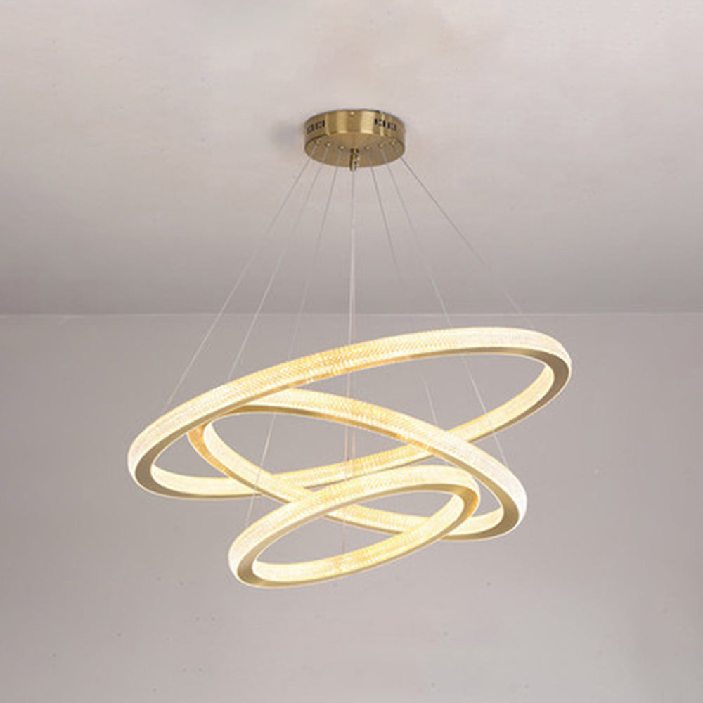 Pendant Light Ring Contemporary Gold For Room Living