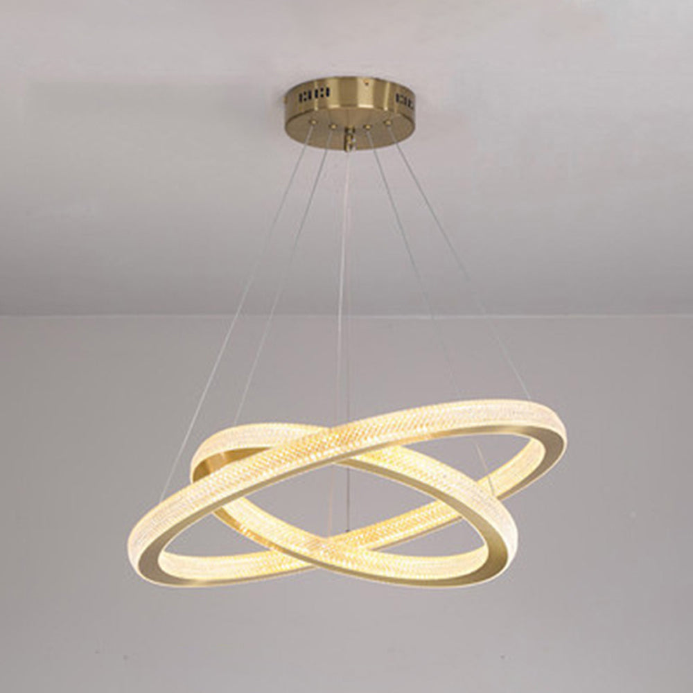 Pendant Light Ring Contemporary Gold For Room Living
