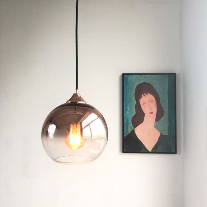 Gentle Gradient Glow Frosted Balloon Pendant Light