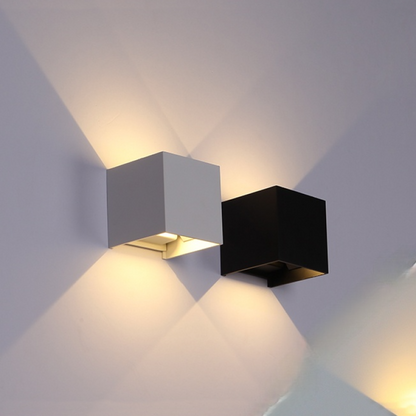 Adjustable Beam Outdoor LED Square Wall Light