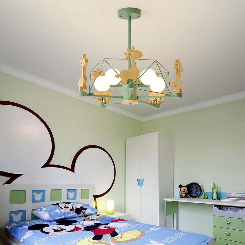 Ceiling Mount Flush LED Giraffe Motif Light