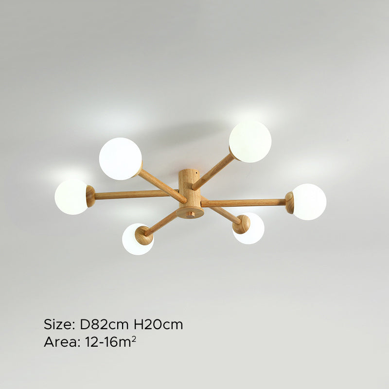LED Ceiling Light With E27 Base NovaGlow Six Or Eight Head