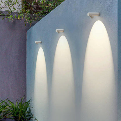 White And Black Contemporary Outdoor Waterproof Wall Light
