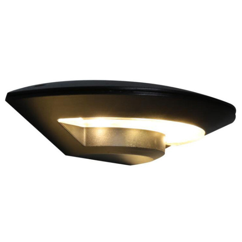 Outdoor Black Metal LED Wall Light Orbit