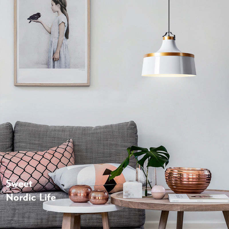 Modern Colorful Pendant Light Metal Shade