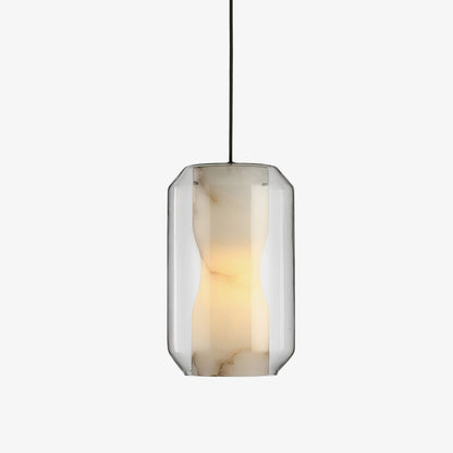 Warm Glow Pendant Light With Alabaster Glass