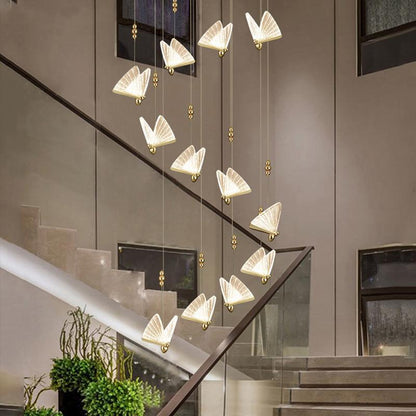 Pendant Light For Ambient Lighting Art Deco Butterfly